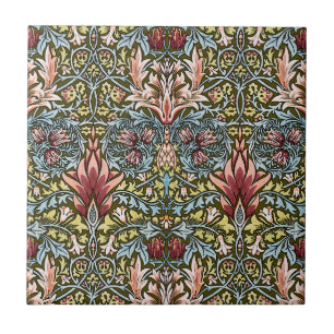 William Morris Snakeshead Floral Pattern Tegeltje
