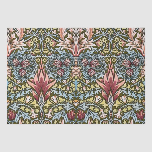 William Morris Snakeshead Floral Pattern Tissuepapier (Voorkant)