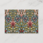 William Morris Snakeshead Floral Pattern Visitekaartje (Achterkant)