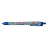 William Morris Snakeshead Fritillary Floral Design Blauwe Inkt Pen (Bodem)