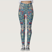William Morris Snakeshead Fritillary Floral Design Leggings (Voorkant)