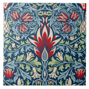 William Morris Snakeshead Fritillary Floral Design Tegeltje