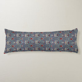 William Morris Snakeshead Fritillary Red Lichaamskussen