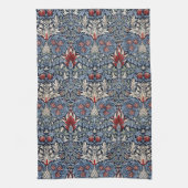  William Morris Snakeshead Fritillary Red Theedoek (Verticaal)