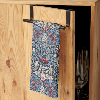 William Morris Snakeshead Fritillary Red Theedoek