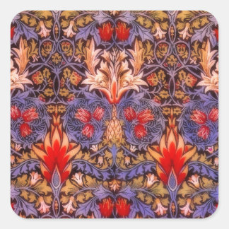 William Morris Snakeshead Vintage Floral Vierkante Sticker
