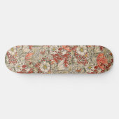 William Morris Spring Compton Bloem Rood Skateboard (Horizontaal)