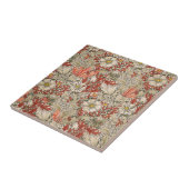William Morris Spring Compton Bloem Rood Tegeltje (Zijkant)