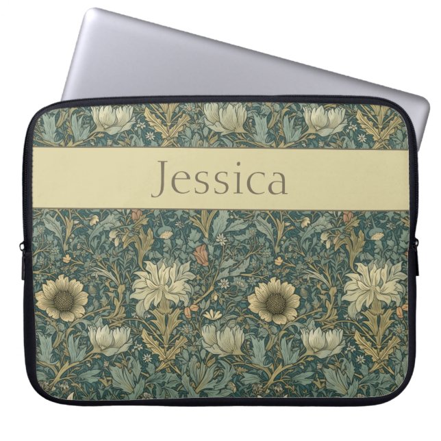  William Morris Spring Floral Laptop Sleeve (Voorkant)