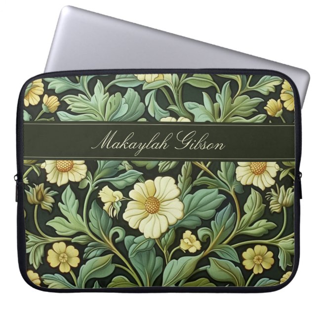  William Morris Spring Floral Laptop Sleeve (Voorkant)