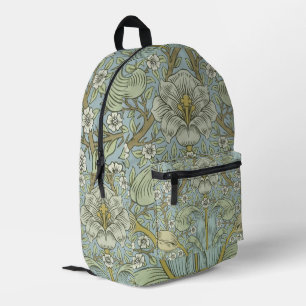 William Morris Spring Thicket: Antiek Bloemen Bedrukte Rugzak
