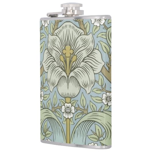 William Morris Spring Thicket: Antiek Bloemen Heupfles (Links)