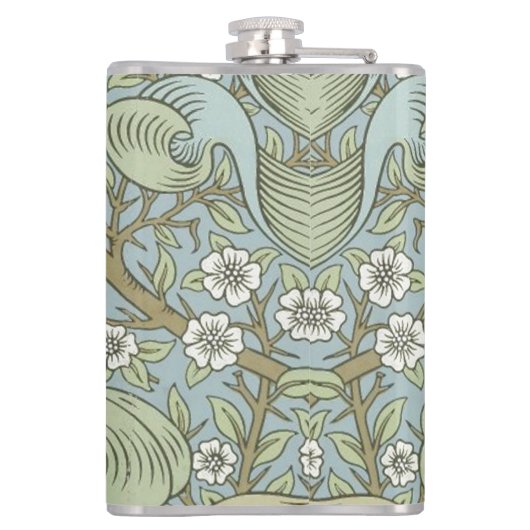 William Morris Spring Thicket: Antiek Bloemen Heupfles (Achterkant)