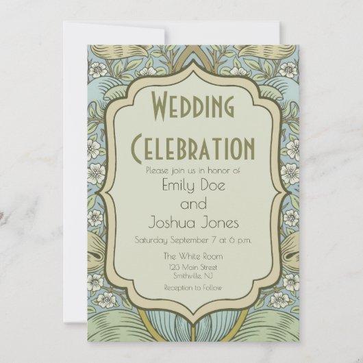 William Morris Spring Thicket: Antiek Bloemen Kaart (Voorkant)