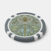 William Morris Spring Thicket: Antiek Bloemen Poker Chips (Enkel)