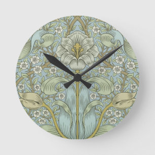 William Morris Spring Thicket: Antiek Bloemen Ronde Klok