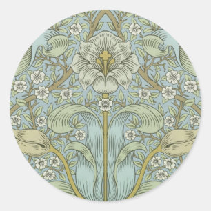 William Morris Spring Thicket: Antiek Bloemen Ronde Sticker