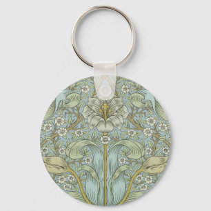 William Morris Spring Thicket: Antiek Bloemen Sleutelhanger