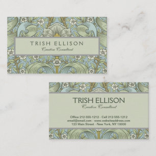 William Morris Spring Thicket: Antiek Bloemen Visitekaartje