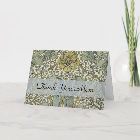 William Morris Spring Thicket Classic Pattern Bedankkaart (Voorkant)