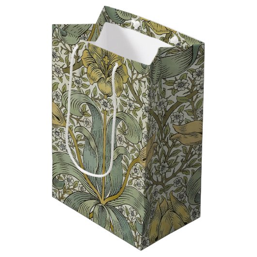 William Morris Spring Thicket Classic Pattern Medium Cadeauzakje (Voorkant Gekanteld)