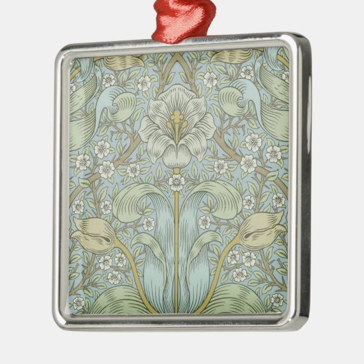 William Morris Spring Thicket Classic Pattern Metalen Ornament (Links)