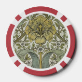 William Morris Spring Thicket Classic Pattern Poker Chips (Achterkant)