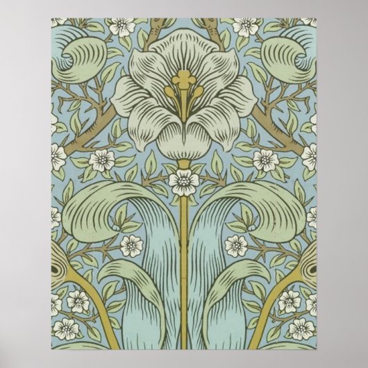 William Morris Spring Thicket Classic Pattern Poster (Voorkant)