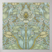 William Morris Spring Thicket Classic Pattern Poster (Voorkant)
