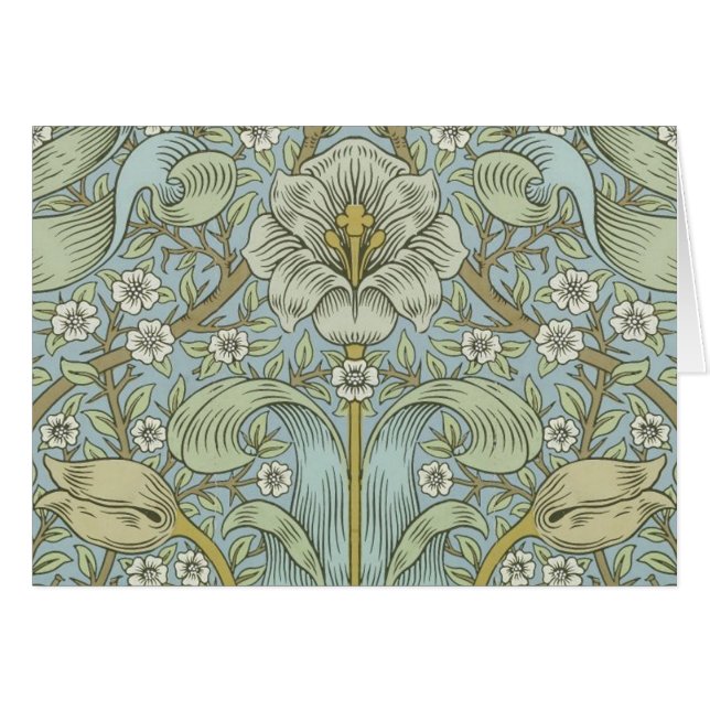 William Morris Spring Thicket : Floral antique (Devant horizontal)