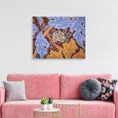 William Morris St James Acanthus Wallpaper Canvas Afdruk (Insitu (Woonkamer))