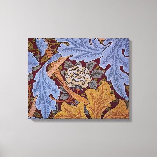 William Morris St James Acanthus Wallpaper Canvas Afdruk (Voorkant)