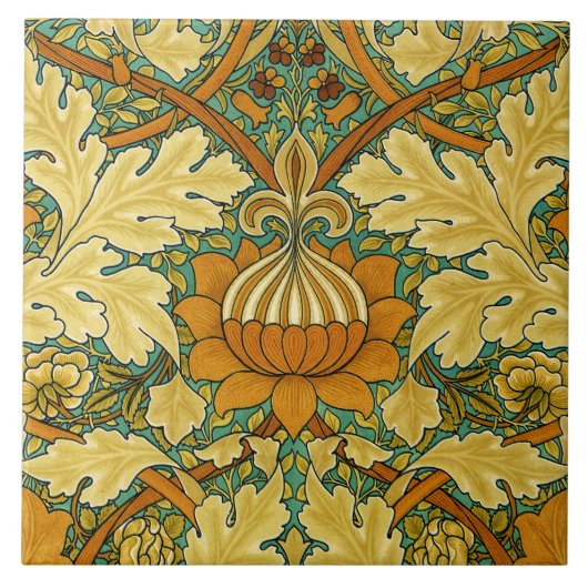 William Morris 'St.James Chintz' Tegeltje (Voorkant)