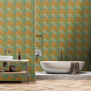 William Morris stijl Green Orang Behang