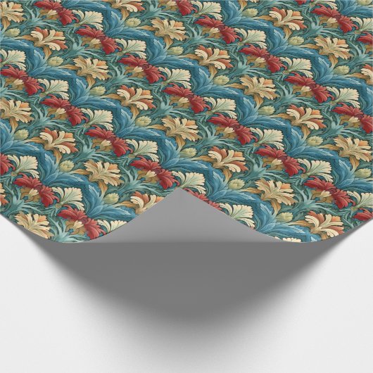 William Morris stijl patroon Cadeaupapier (Hoek)