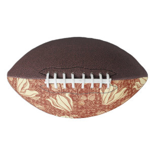 William Morris stijl Red Lily bloempatroon American Football