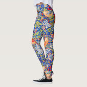 William Morris Strawberry beroemd schilderij Leggings (Links)