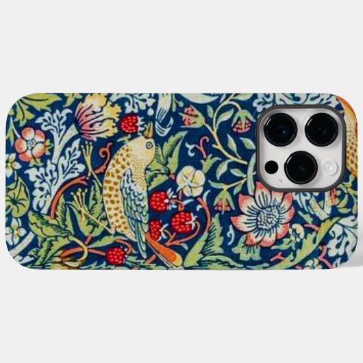 William Morris Strawberry dief vogel Case-Mate iPhone Case (Achterkant (horizontaal))