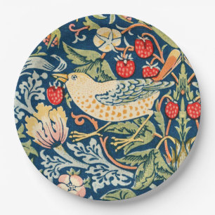 William Morris Strawberry dief vogel Papieren Bordje