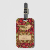 William Morris Strawberry Thief Bagagelabel (Voorkant (verticaal))