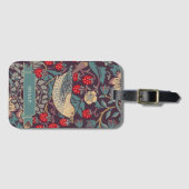 William Morris Strawberry Thief Bagagelabel (Voorkant (horizontaal))