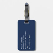 William Morris - Strawberry Thief Bagagelabel (Achterkant verticaal)