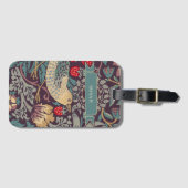 William Morris Strawberry Thief Bagagelabel (Voorkant (horizontaal))
