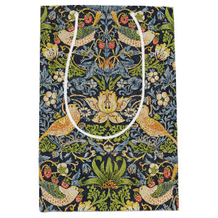 William Morris - Strawberry Thief Bloempatroon Medium Cadeauzakje