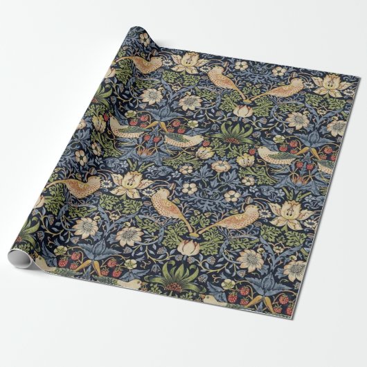 William Morris Strawberry Thief Cadeaupapier (Uitgerold)