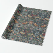  William Morris Strawberry Thief Cadeaupapier (Uitgerold)