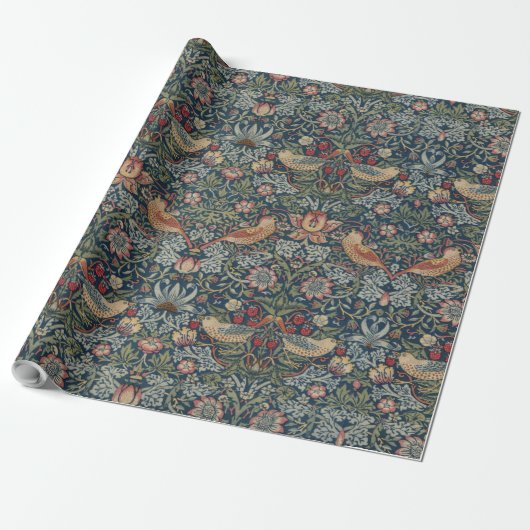  William Morris Strawberry Thief Cadeaupapier (Uitgerold)