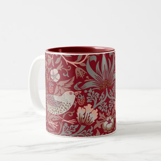 William Morris Strawberry Thief Café Mug (Devant gauche)
