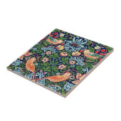 William Morris Strawberry Thief Ceramic Tegel Tegeltje (Zijkant)