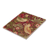 William Morris Strawberry Thief Ceramic Tegel Tegeltje (Zijkant)